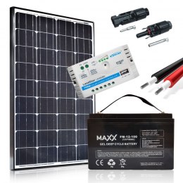 Zestaw solarny 12V z akumulatorem